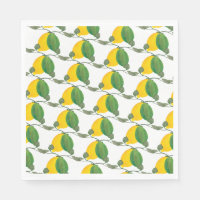 Acuarela Limones Limas Patrón Pintado a Mano 