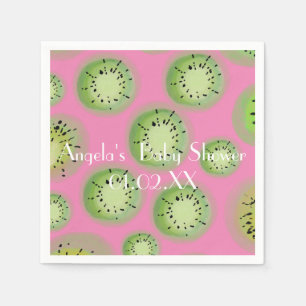 Servilleta De Papel Acuarela Moderna de Kiwi Babyshower