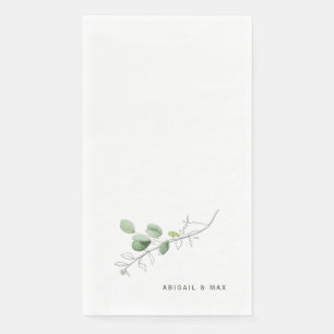 Servilleta De Papel Acuarela moderna de primavera y lápiz Invitado bot
