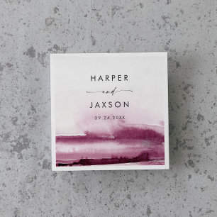 Servilleta De Papel Acuarela moderna   Red Boda Napkins