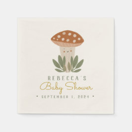 Servilleta De Papel Acuarela Napkins Little Mushroom
