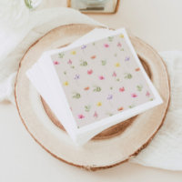 Acuarela Patrón de flores silvestres ducha de bebé