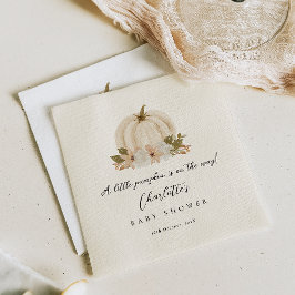 Servilleta De Papel Acuarela Pequeña Calabaza Baby Shower Papel