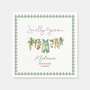 Servilleta De Papel Acuarela Placa de papel para bebé de cosecha local