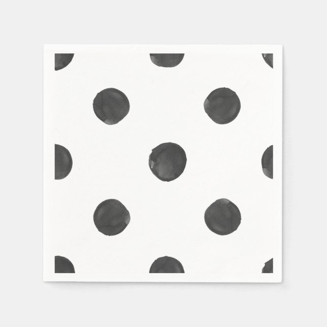 Servilleta De Papel Acuarela Polka Dot Napkins (Anverso)