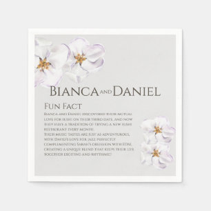 Servilleta De Papel acuarela primavera flor Napkins Datos divertidos