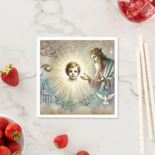 Servilleta De Papel Acuarela Profecía bíblica de Jesús Decoupage