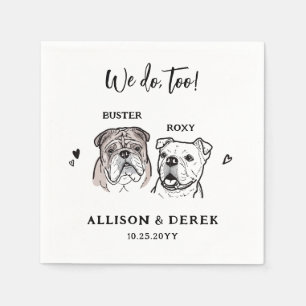 Servilleta De Papel Acuarela que hacemos también 2 Bodas de Bulldog in