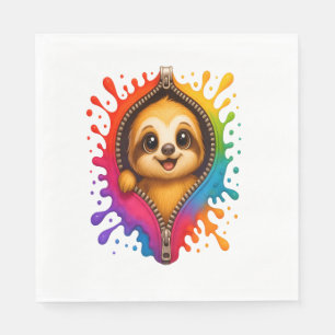 Servilleta De Papel Acuarela Sloth