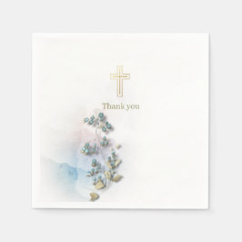 Servilleta De Papel Acuarela suave y toallas de papel cruzado dorado