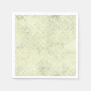 Servilleta De Papel Acuarela Verde Abstracto Pastel