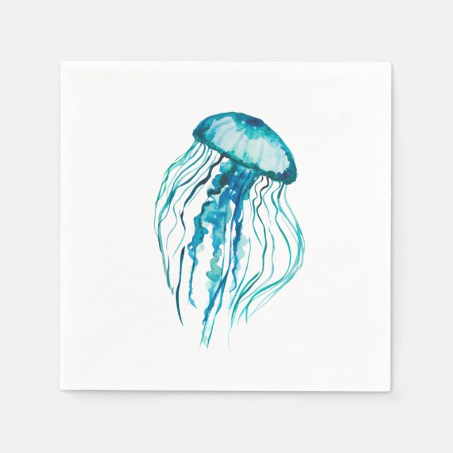 Servilleta De Papel Acuario de Jellyfish (Anverso)