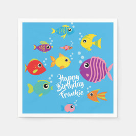 Servilleta De Papel Acuario de pescado Napkins Fiesta de cumpleaños