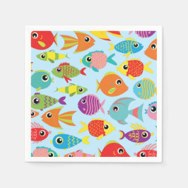 Servilleta De Papel Acuario de pescado Napkins Fiesta de cumpleaños