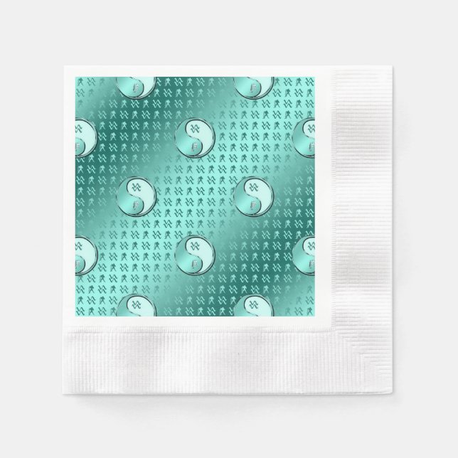 Servilleta De Papel Acuario el Aguador (Anverso)