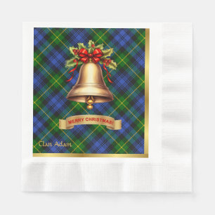 Servilleta De Papel Adam Navidades Tartán personalizados