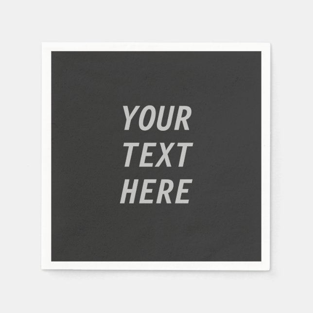 Servilleta De Papel Add Your Own Text  (Anverso)