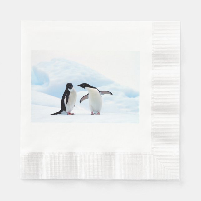 Servilleta De Papel Adelie Penguins (Anverso)
