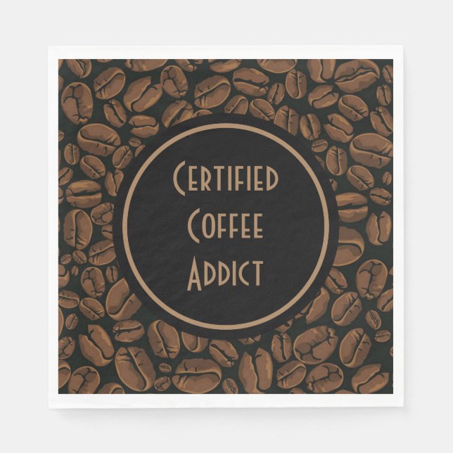 Servilleta De Papel Adicto certificado al café (Anverso)