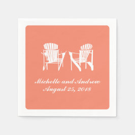 Servilleta De Papel Adirondack Chairs | BODA