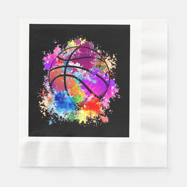 Servilleta De Papel Adolescentes Chicas de baloncesto Baller Dunk (Anverso)