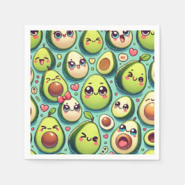 Servilleta De Papel Adorable Aguacates
