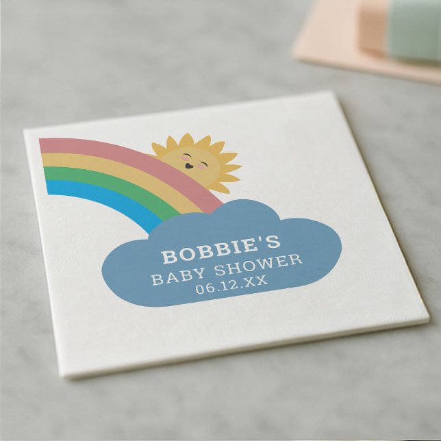 Servilleta De Papel Adorable Dinosaur Baby Shower Welcome Paper Napkin (Subido por el creador)