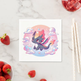 Servilleta De Papel Adorable Fairytale Dragon Baby Shower