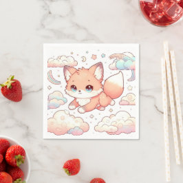 Servilleta De Papel Adorable Fox Baby Shower