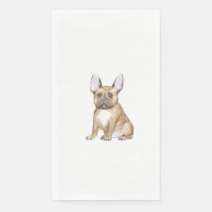 Servilleta De Papel Adorable french bulldog puppy