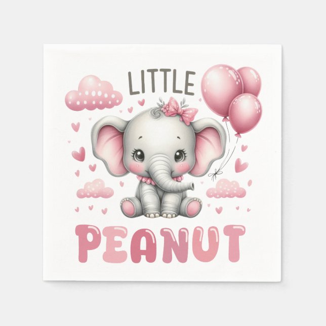 Servilleta De Papel Adorable Girl Little Peanut  (Anverso)