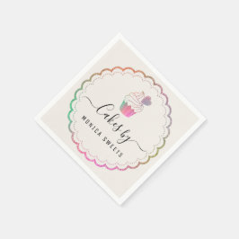 Servilleta De Papel adorable guión panadería napkins