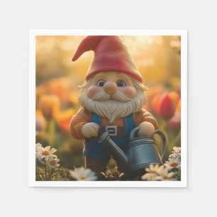 Servilleta De Papel Adorable hogar de jardín con lata de agua