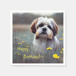 Servilleta De Papel Adorable Shih Tzu Paper Napkins