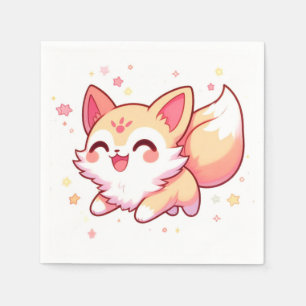 Servilleta De Papel Adorable Whimsical Fox Baby Shower