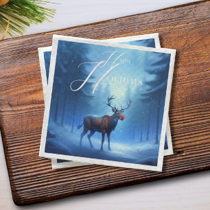 Servilleta De Papel Adorable Winter Wonderland Happy Holdays