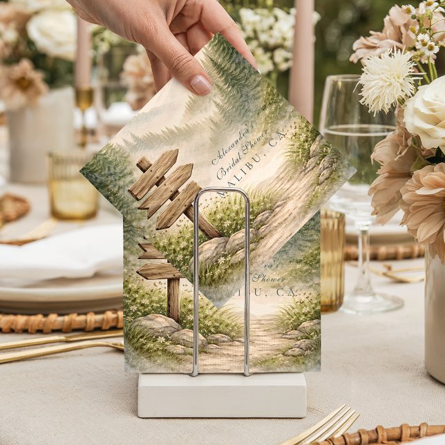Servilleta De Papel Adventure Awaits Bridal Shower (Subido por el creador)