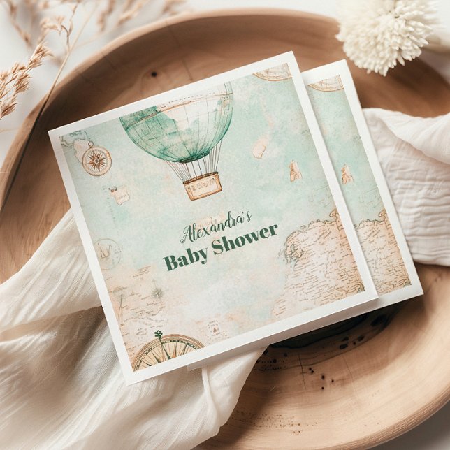 Servilleta De Papel Adventure Awath Gender Neutral Baby Shower (Subido por el creador)