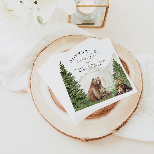 Servilleta De Papel Adventure Awath Gender Neutral Baby Shower (Subido por el creador)