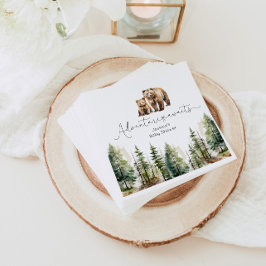 Servilleta De Papel Adventure awath wild forest oso bebé ducha