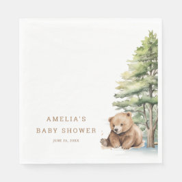 Servilleta De Papel Adventure Awath Woodland Teddy Bear