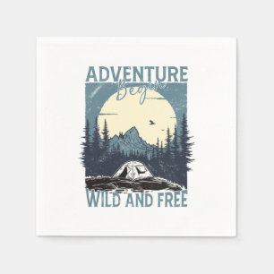 Servilleta De Papel Adventure Begin - Salvaje y Libre