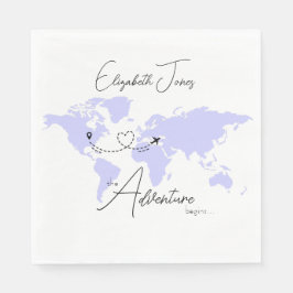 Servilleta De Papel Adventure Begins College Graduation Party