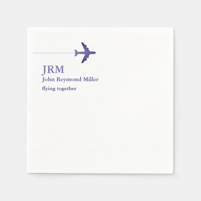 Servilleta De Papel Aero piloto de aerolíneas (Anverso)
