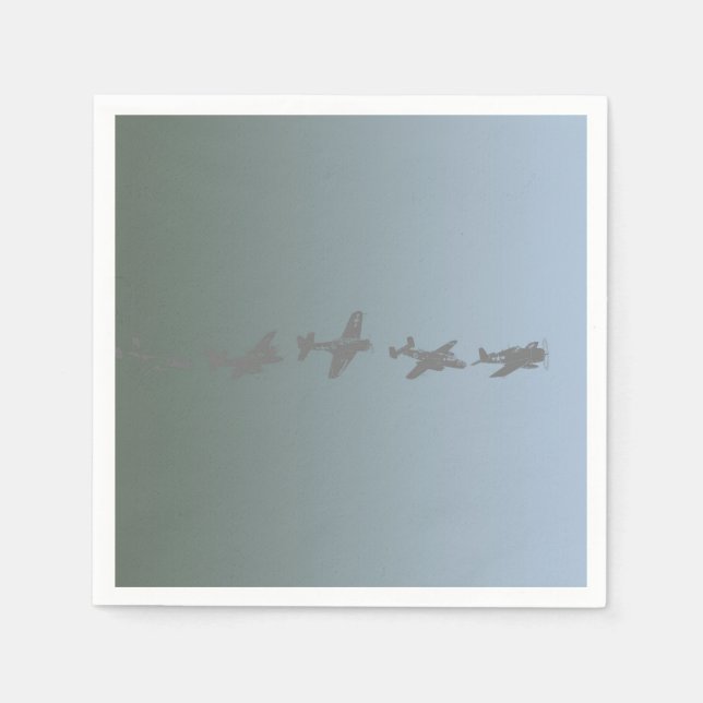 Servilleta De Papel Aeronaves de la Segunda Guerra Mundial (Anverso)