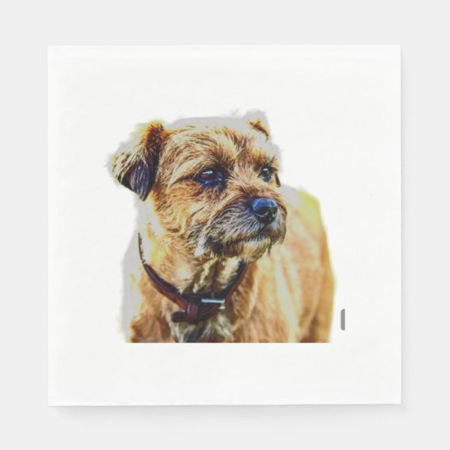 Servilleta De Papel Affen Border Terrier (Anverso)