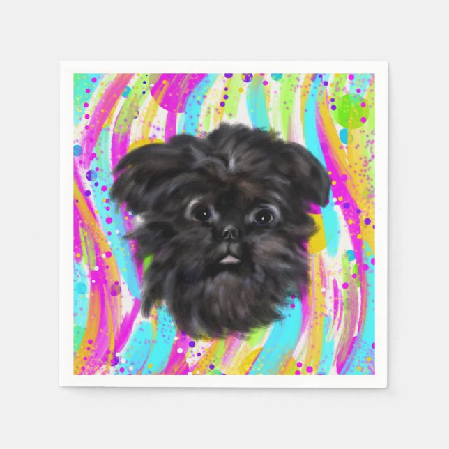 Servilleta De Papel Affenpinscher (Anverso)
