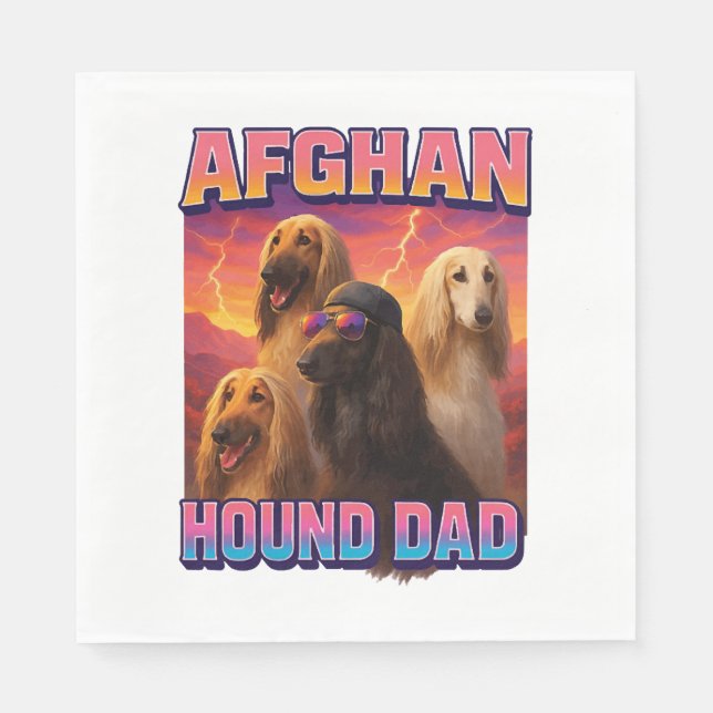 Servilleta De Papel Afghan Hound (Anverso)