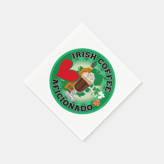 Servilleta De Papel Aficionado al café irlandés (Borde)