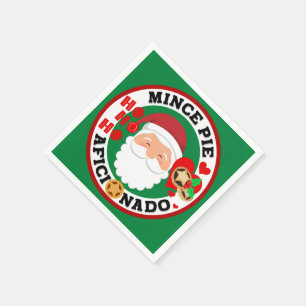 Servilleta De Papel Aficionado de Mince Pie - ¿Adivinan Quién?